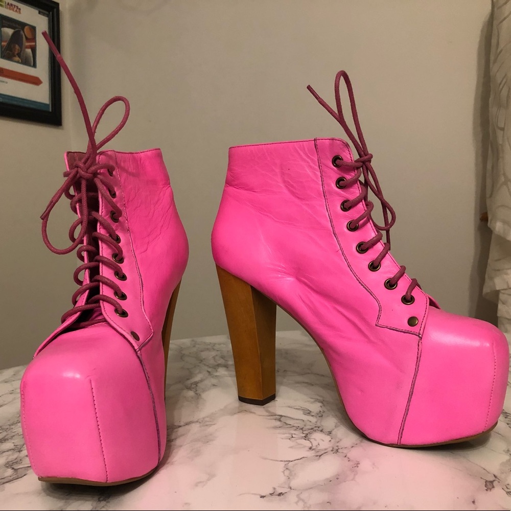 Jeffrey Campbell Neon Pink Lita 8.5